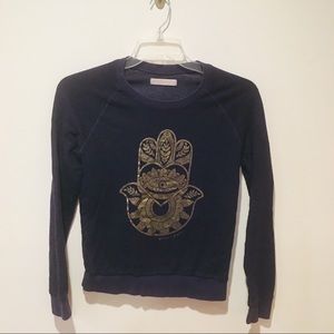 Spiritual Gangster Navy and Gold Sweatshirt